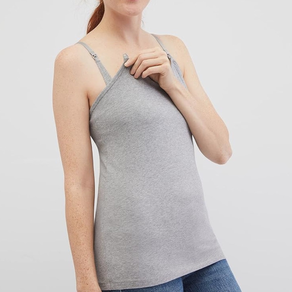 Motherhood Maternity Nursing Tank Top Cami with Adjustable Straps | Size M